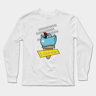 I-Scream Blue Ring-necked Parakeet Long Sleeve T-Shirt